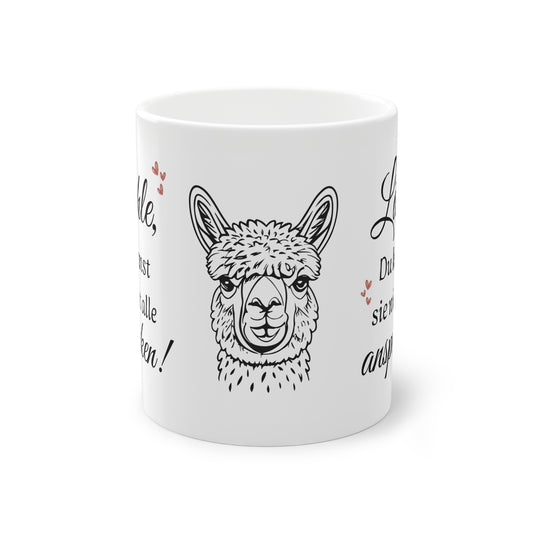 Humorvolle Alpaka Kaffeetasse für Büro und Kollegen Geschenk