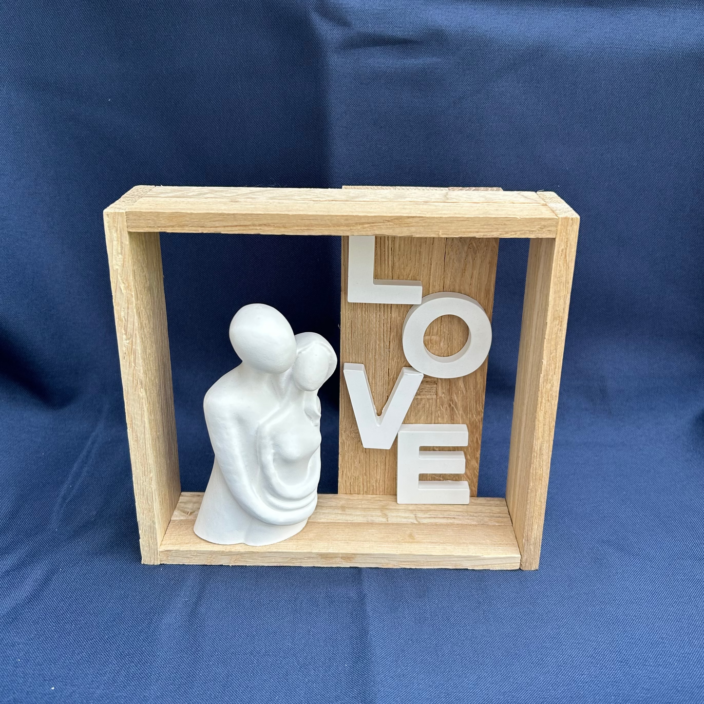 Deko-Rahmen "Love" mit Pärchenfigur