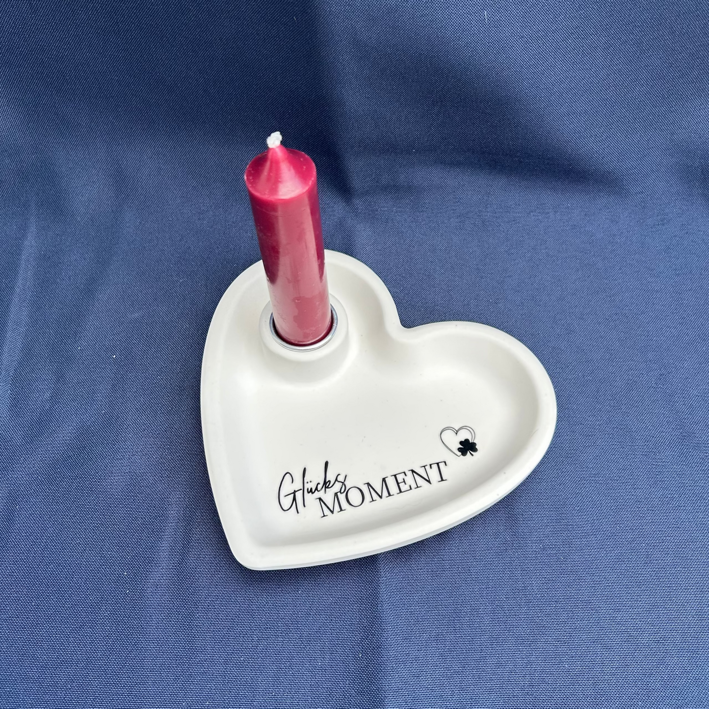 Kerzenhalter Herz „Glücksmoment“