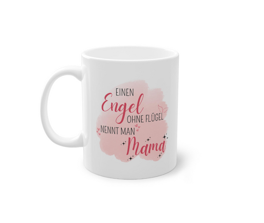 Mama Tasse – Rückansicht und Henkel, hochwertiger Druck