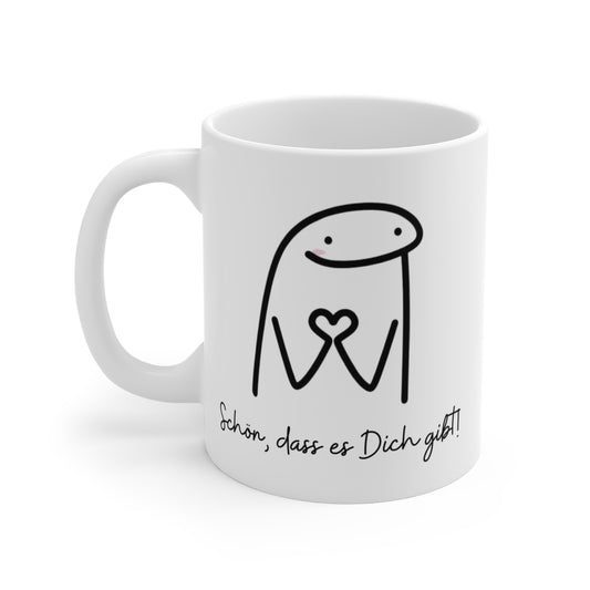 Tasse „Schön, dass es Dich gibt!“ – Liebevolle Geschenkidee für Lieblingsmenschen