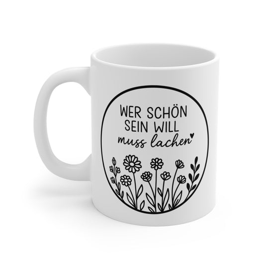 Geschenkidee für Frauen mit motivierendem Spruch und floraler Dekoration