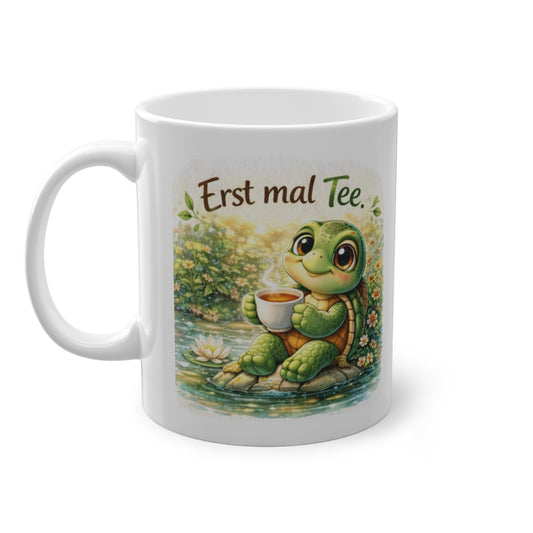 Schildkröten Tasse erst mal tee süße teetasse