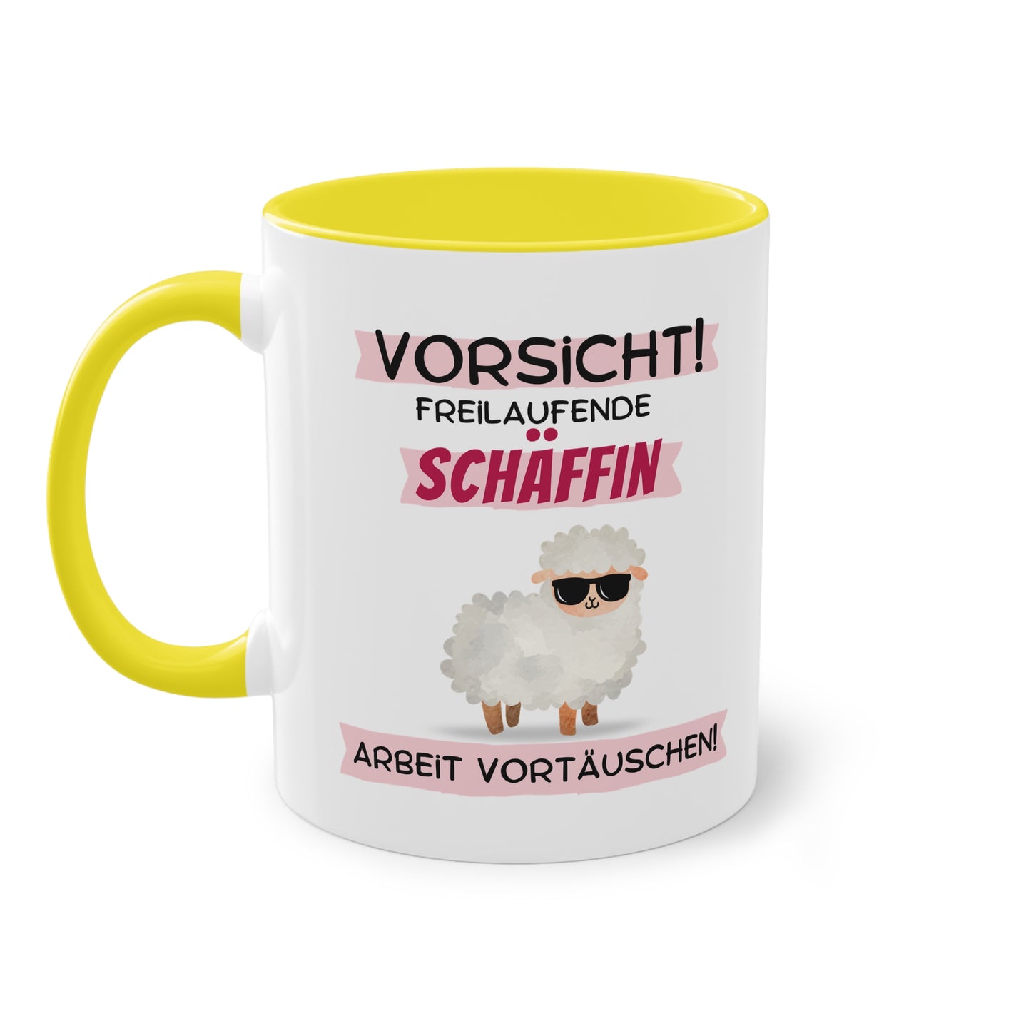 Vorsicht! Freilaufende Schäffin