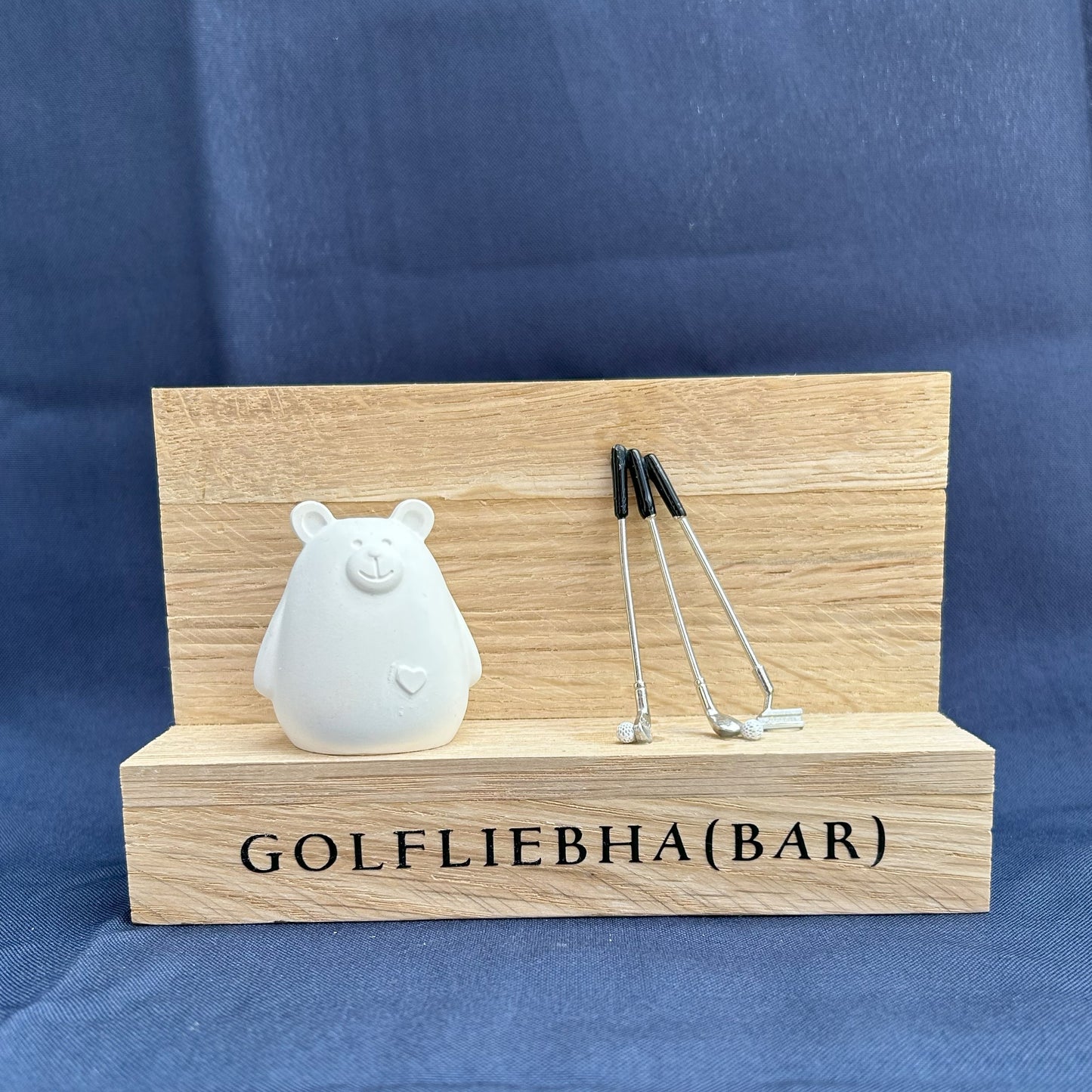 Dekoaufsteller „Golfliebha(bär)“