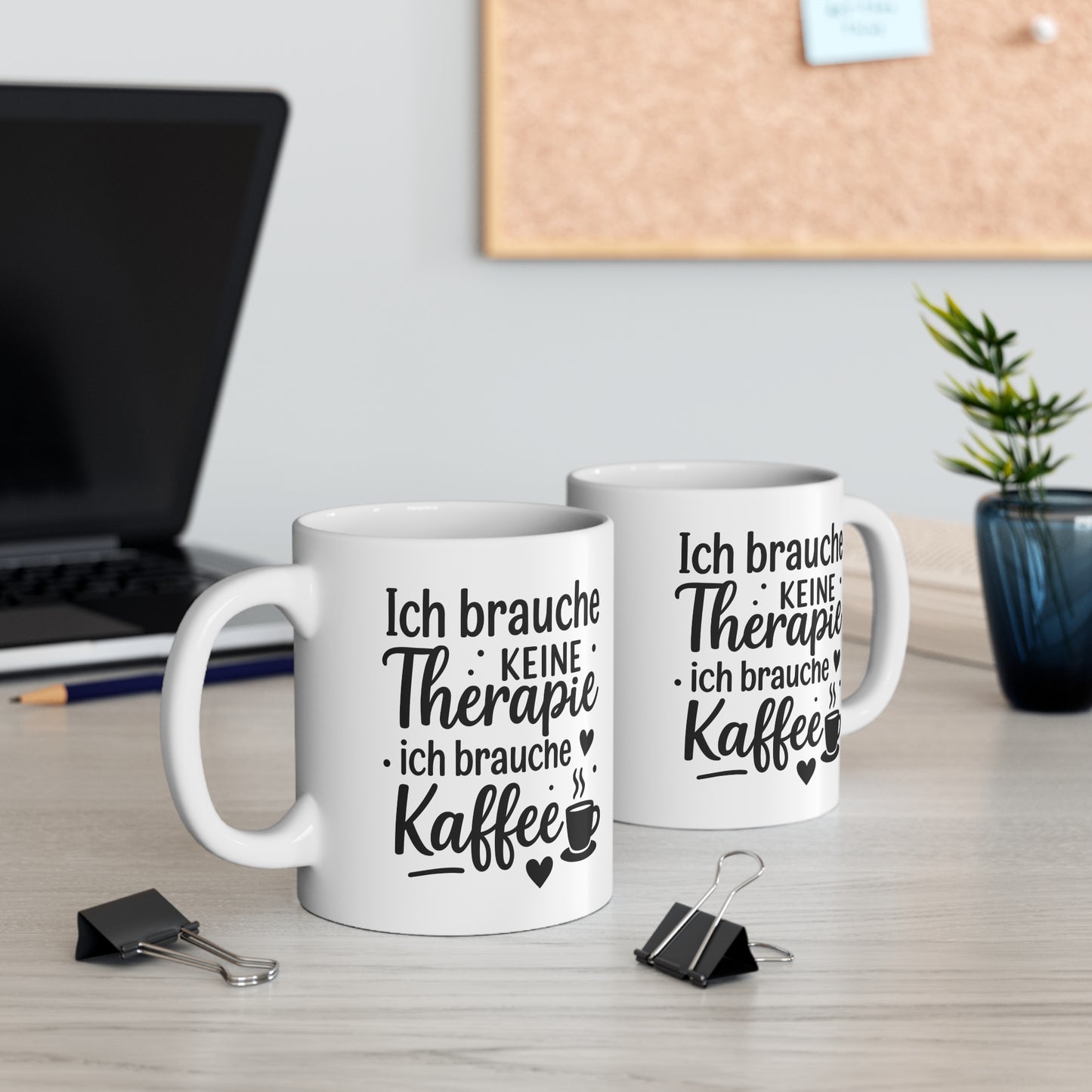 Ich brauche keine Therapie ich brauche Kaffee Tasse – Lustige Kaffeetasse | Geschenk für Kaffeeliebhaber | Büro | Kollegen | Keramikbecher
