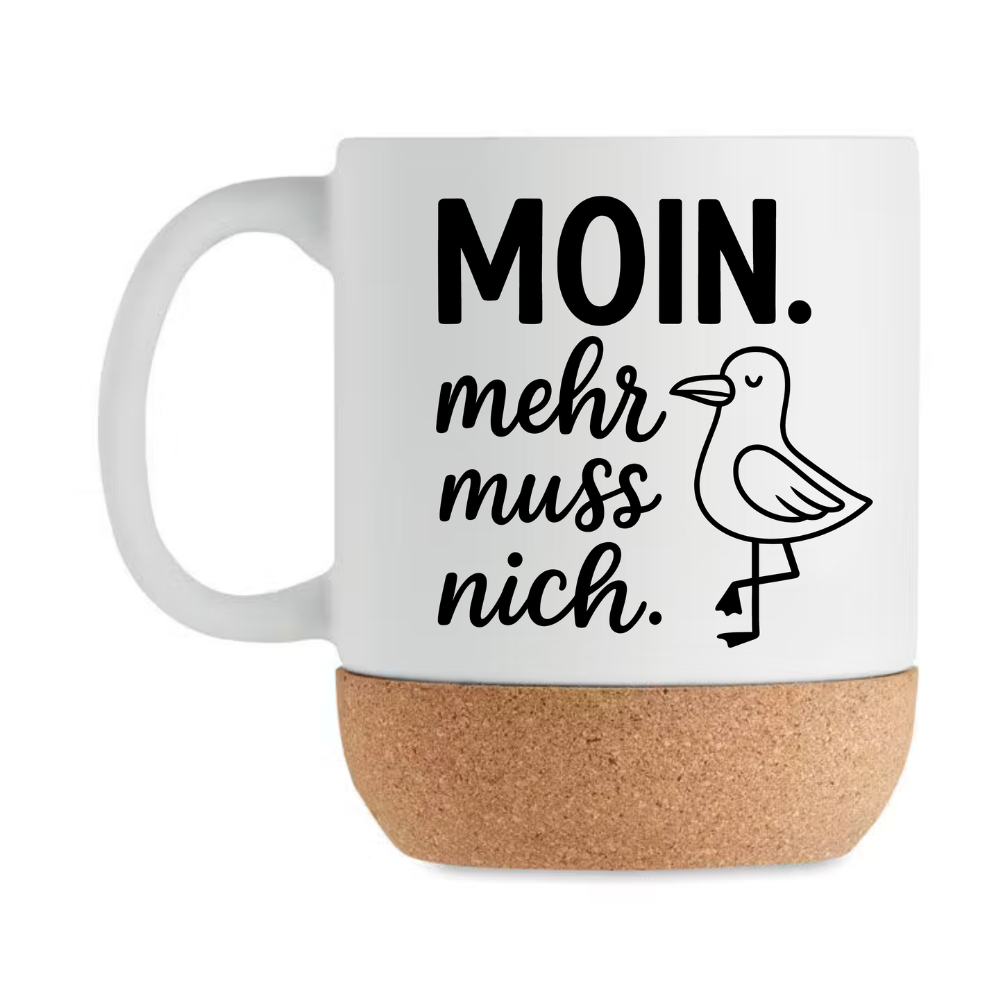 Moin Korktasse – Mehr muss nich I Korktasse I Geschenkidee I Meer