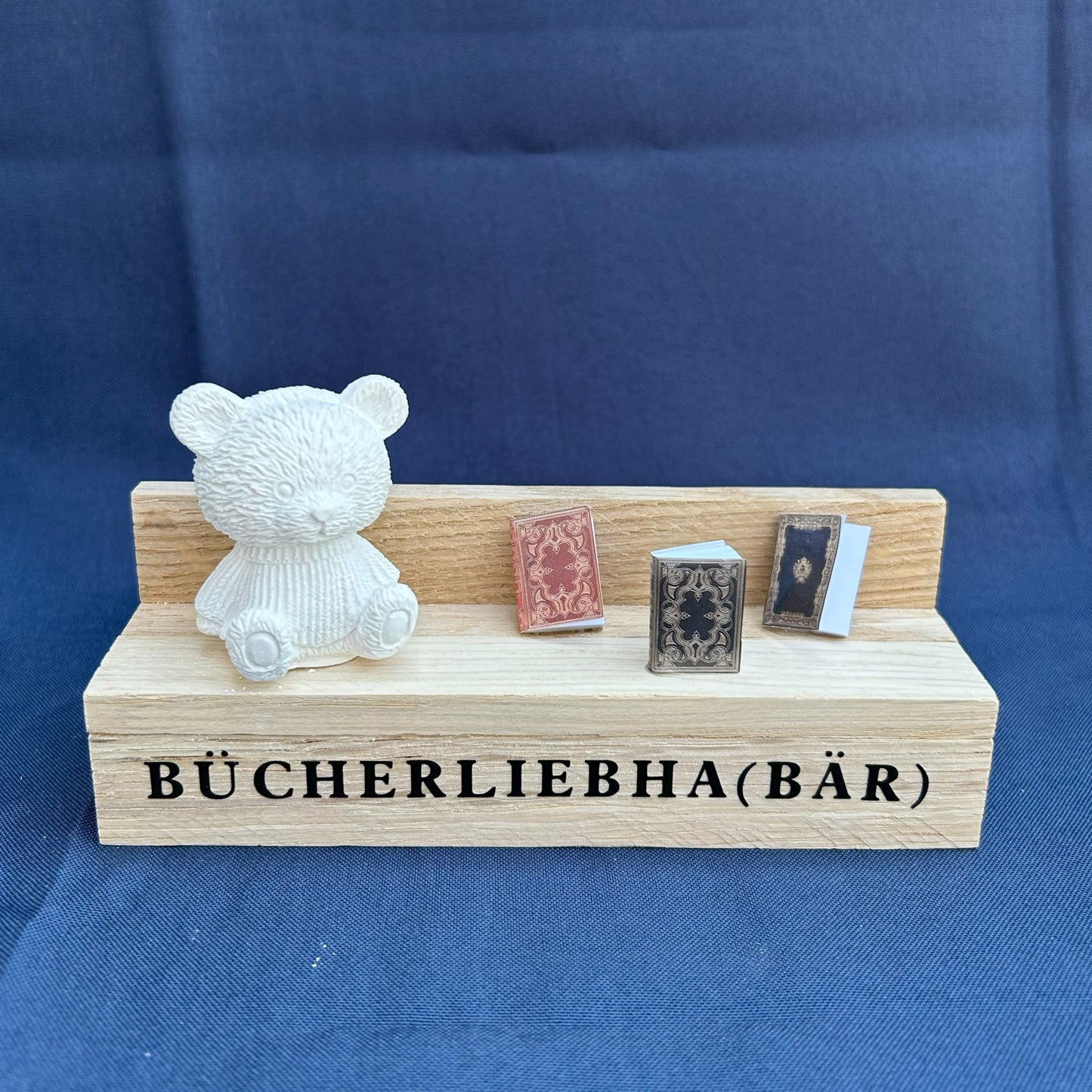Dekoaufsteller „Bücherliebha(bär)“