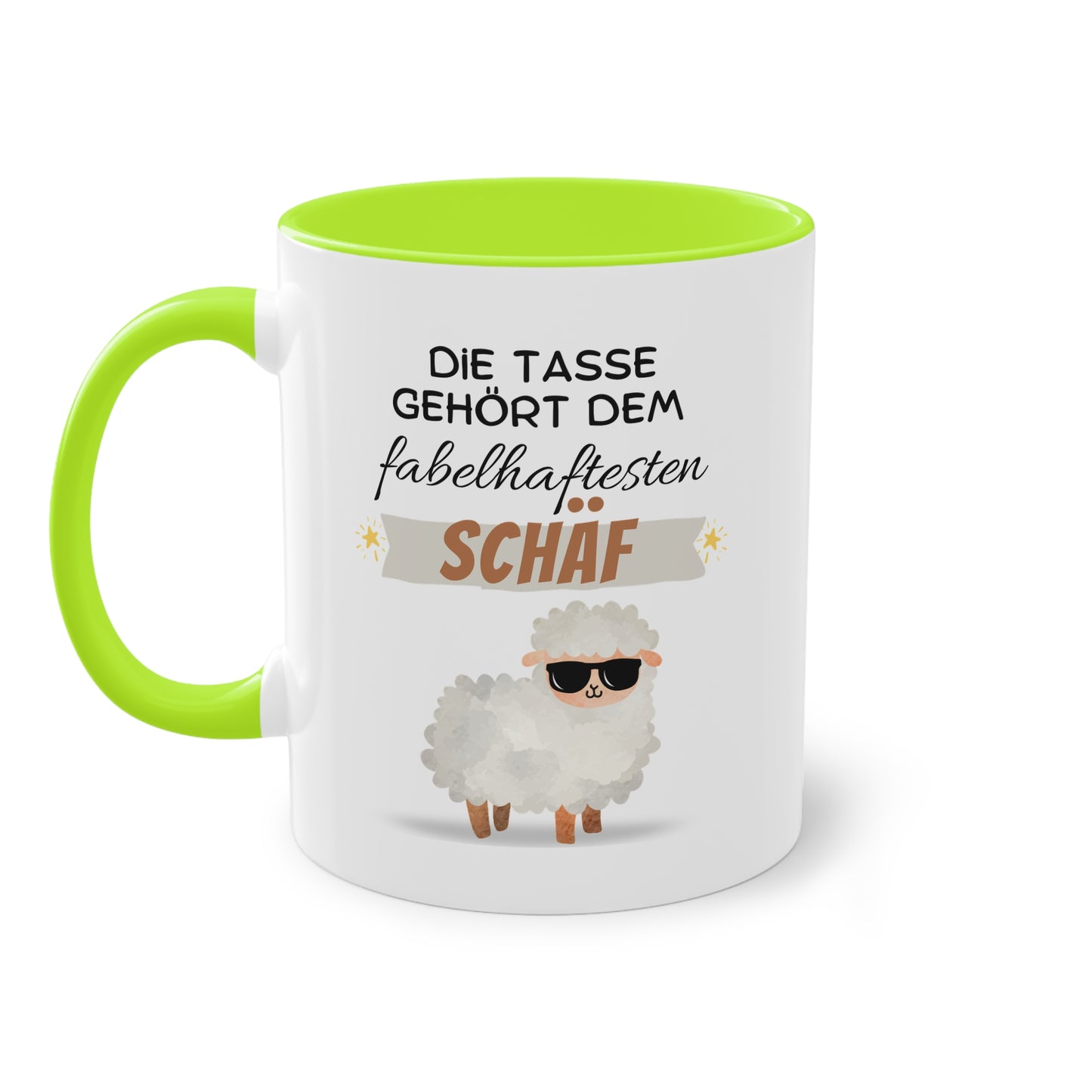 Die Tasse gehört dem fabelhaftesten Schäf