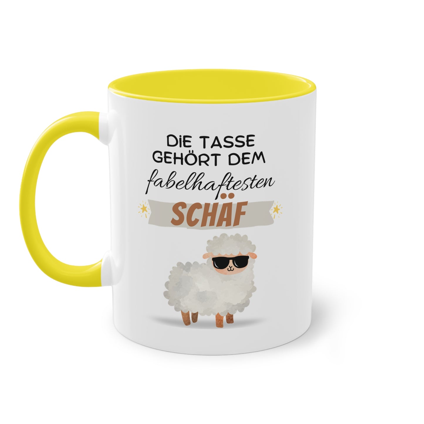 Die Tasse gehört dem fabelhaftesten Schäf