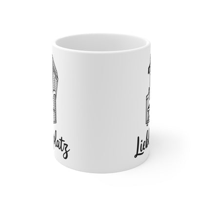 Lieblingsplatz Strandkorb Tasse – Strandkorb Keramiktasse | Maritime Tasse | Nordsee Ostsee Geschenk | Strandliebhaber | Küsten Deko | Kaffeebecher