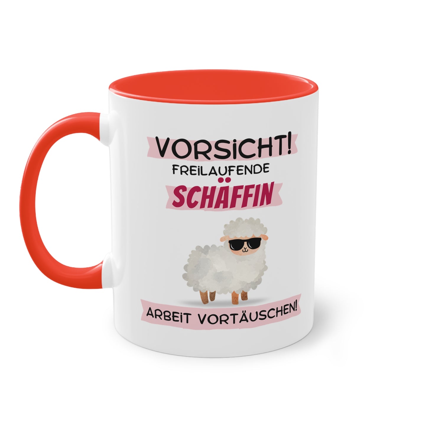 Vorsicht! Freilaufende Schäffin