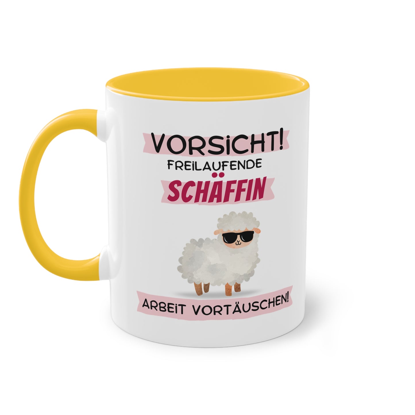 Vorsicht! Freilaufende Schäffin