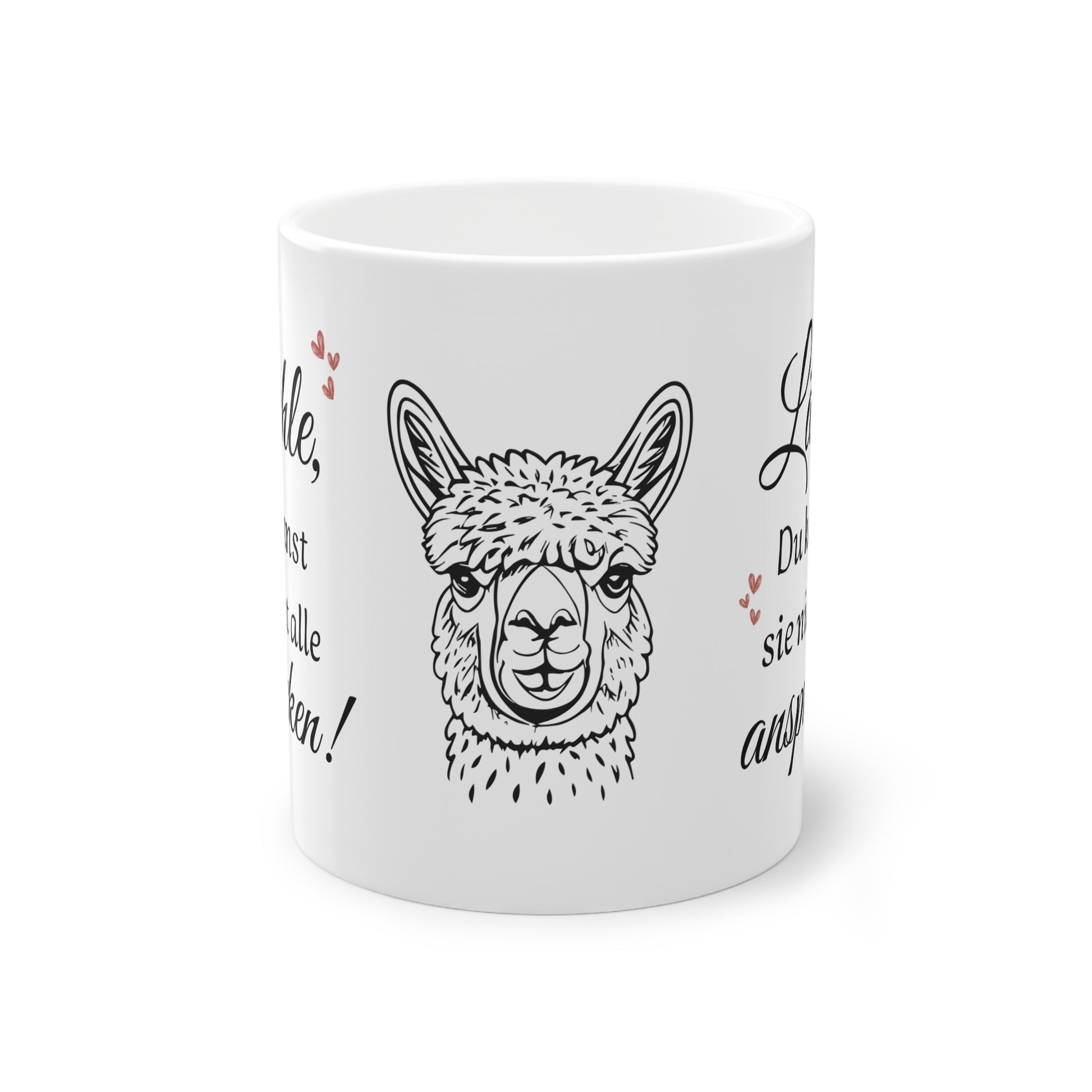 Humorvolle Alpaka Kaffeetasse für Büro und Kollegen Geschenk