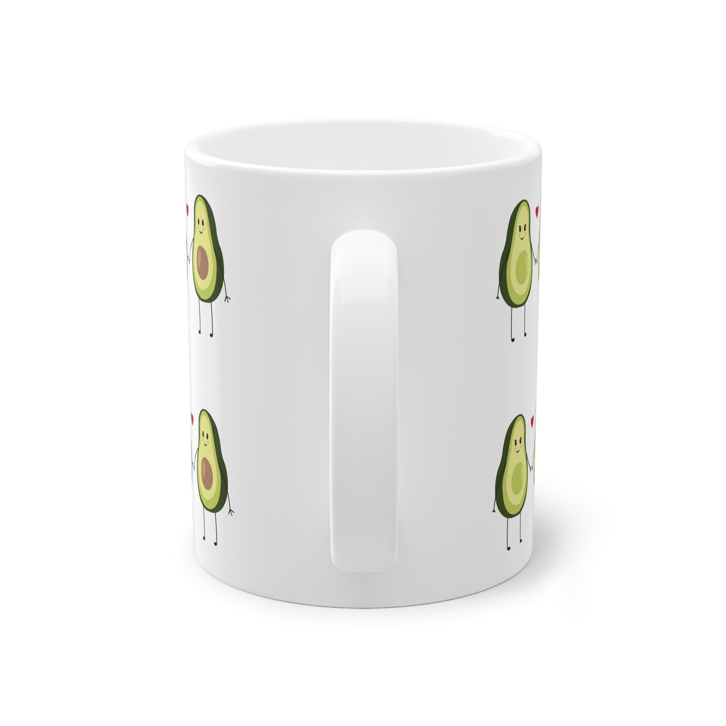 Süße Kaffeetasse mit Avocado Motiv als Geschenk für Paare