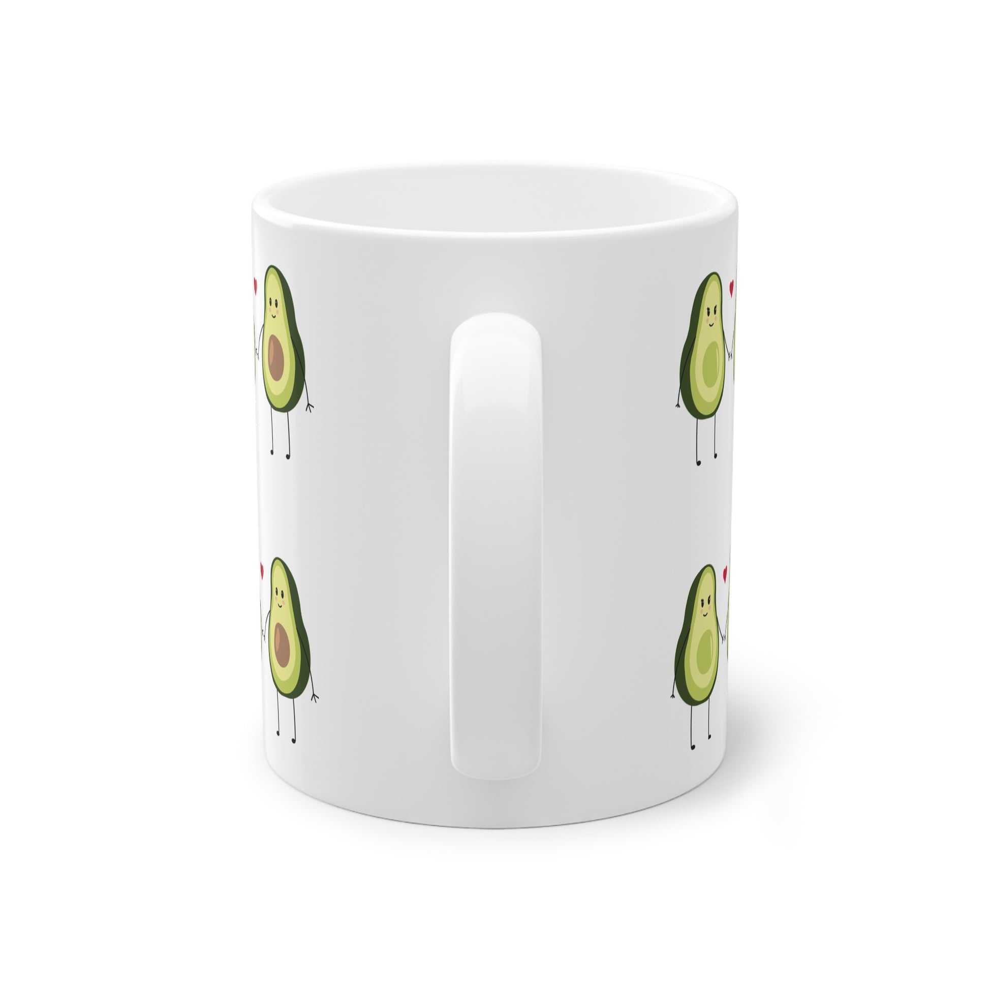 Süße Kaffeetasse mit Avocado Motiv als Geschenk für Paare