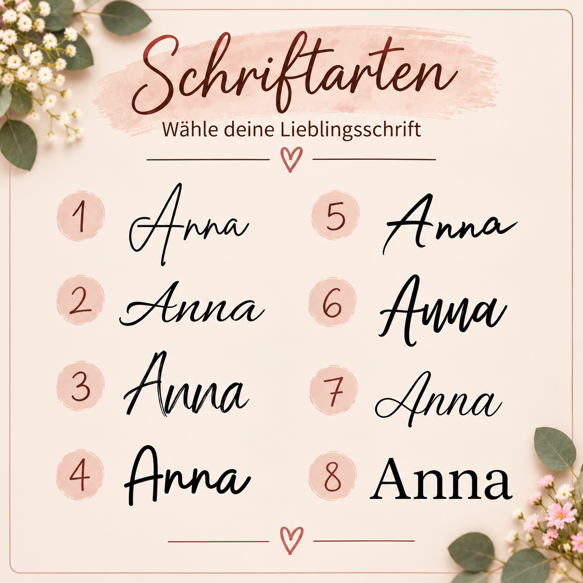 Personalisierte Keramiktasse mit Name & floraler Initiale – Geschenkidee