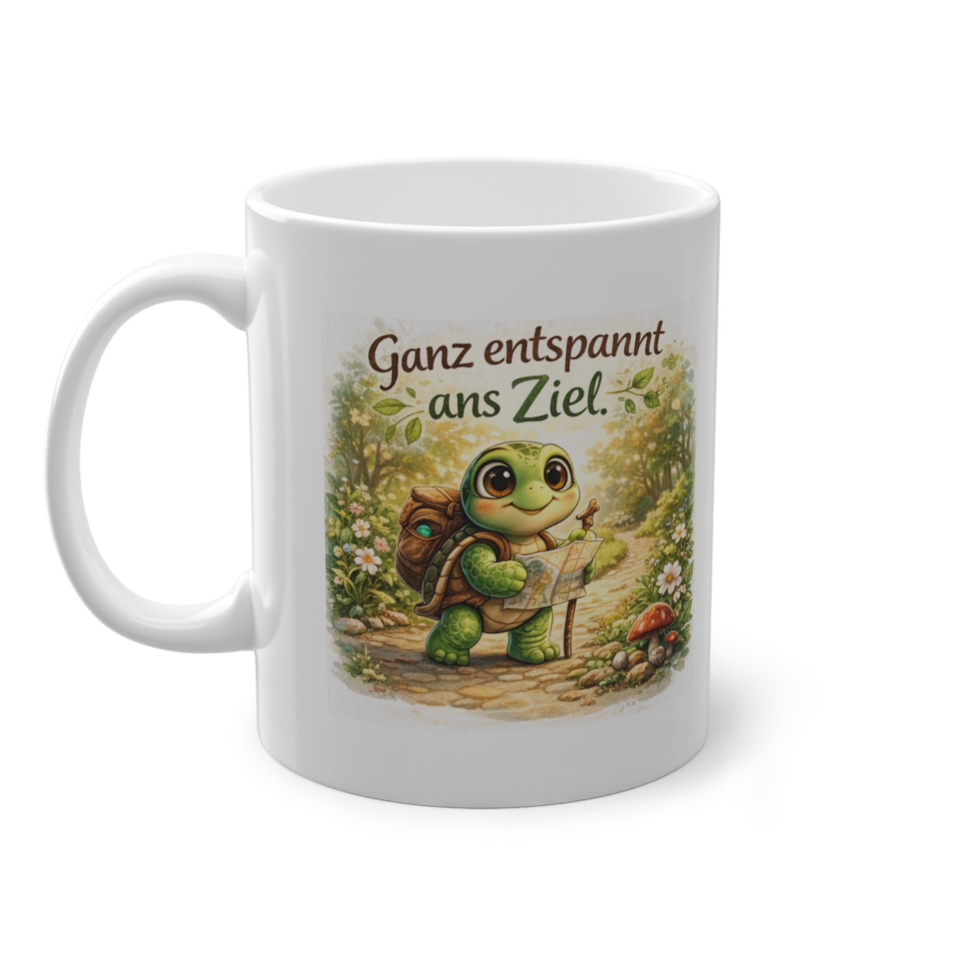 Schildkröten Tasse ganz entspannt ans ziel motivation