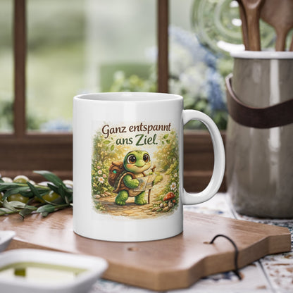 Schildkröten Tasse in gemütlicher Küche Szene