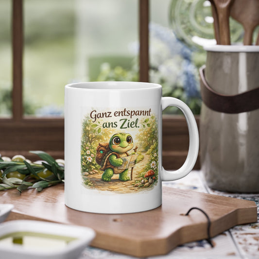 Schildkröten Tasse in gemütlicher Küche Szene