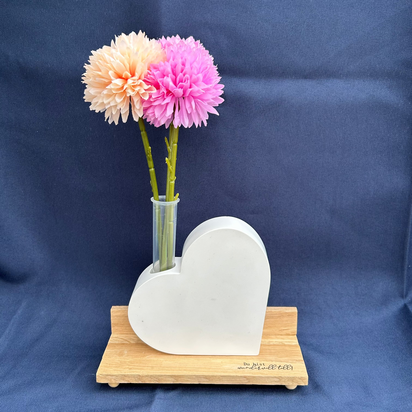 Herz-Vase „Du bist wundervoll toll!“