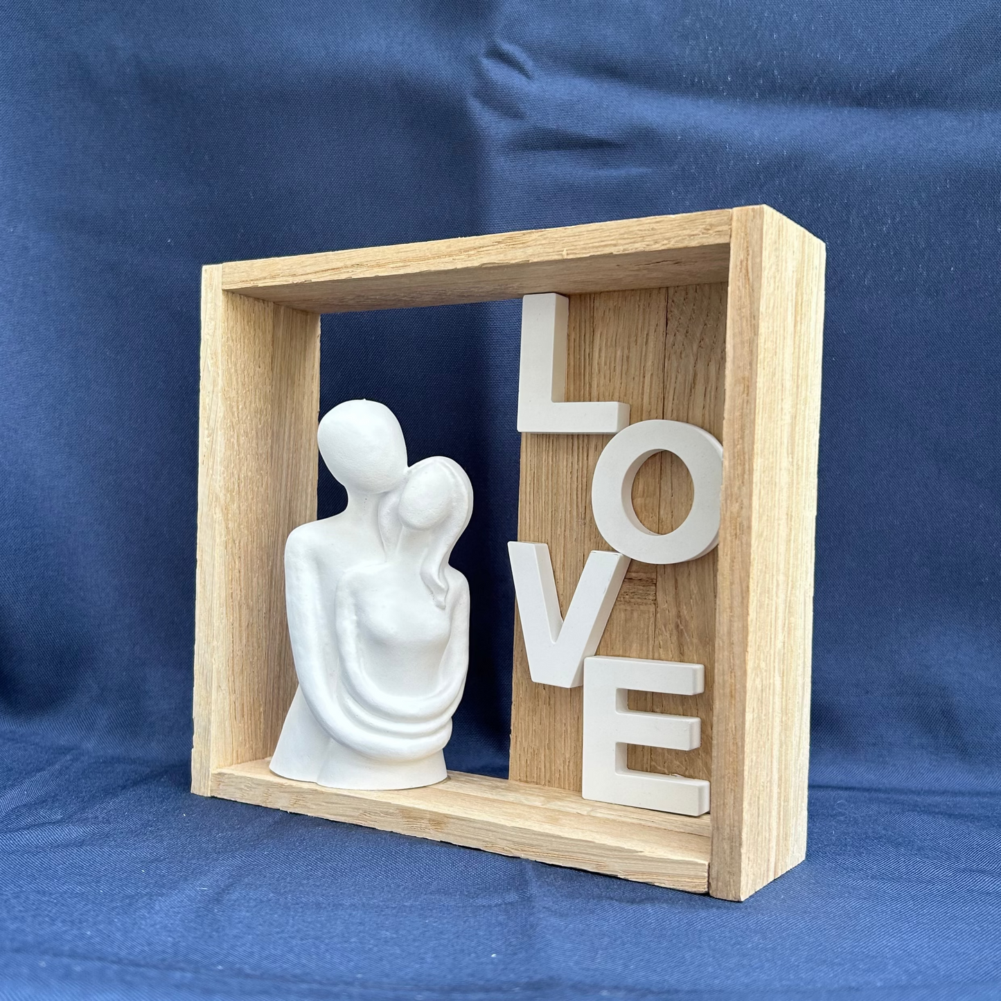 Deko-Rahmen "Love" mit Pärchenfigur