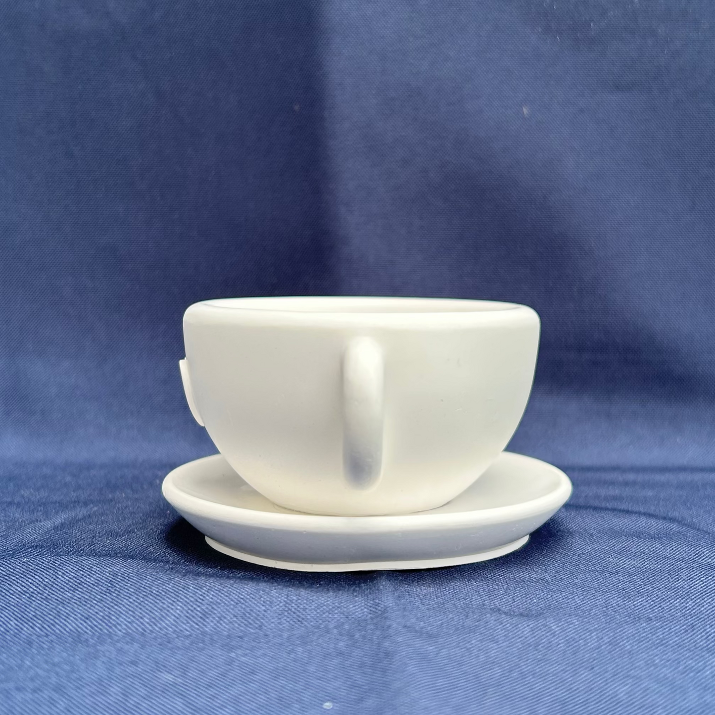 Keramik-Rohling „Herz-Tasse mit Unterteller“