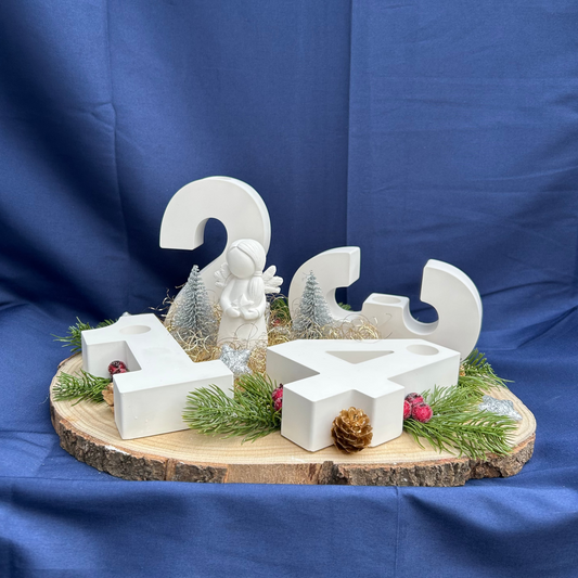 Adventskranz liebevoll gestaltete Engel-Arrangement - Weihnachtsdeko