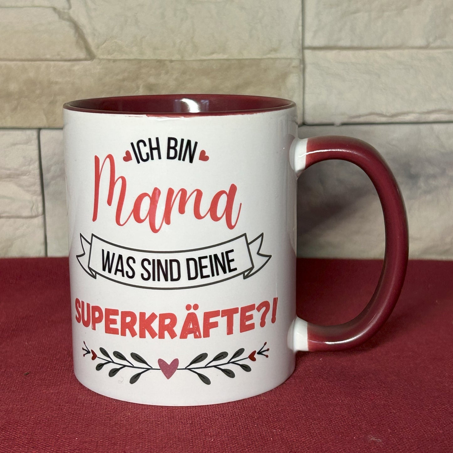 Tasse „Ich bin Mama – Was sind deine Superkräfte?!“