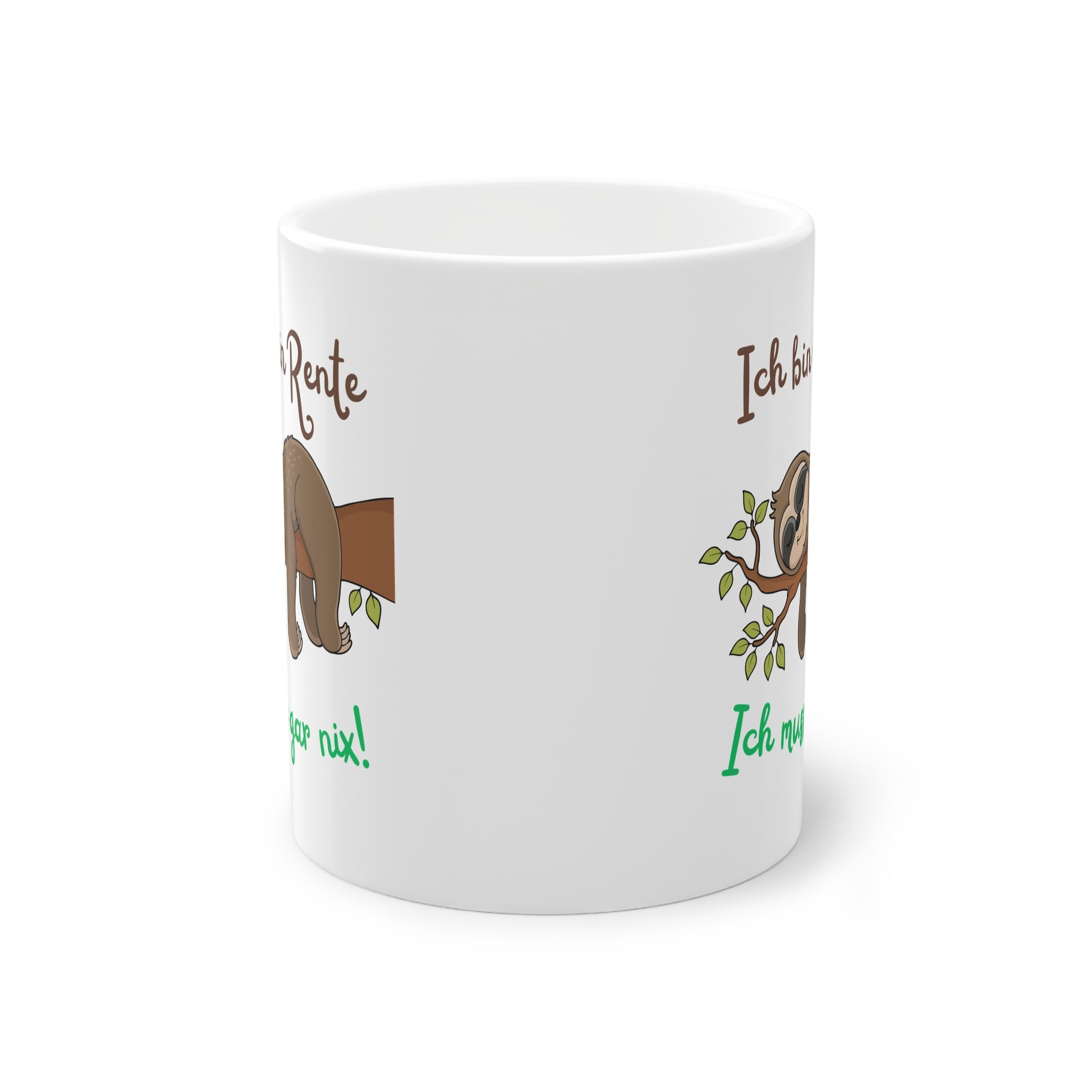Kaffeetasse für Ruhestand als Geschenkidee mit witzigem Spruch