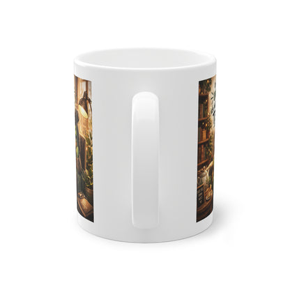 humor tasse mit genervter schildkröte im sessel