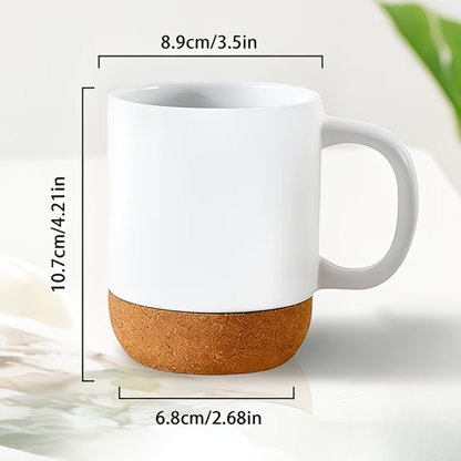 Moderne Kaffee Tasse mit natürlichem Korksockel