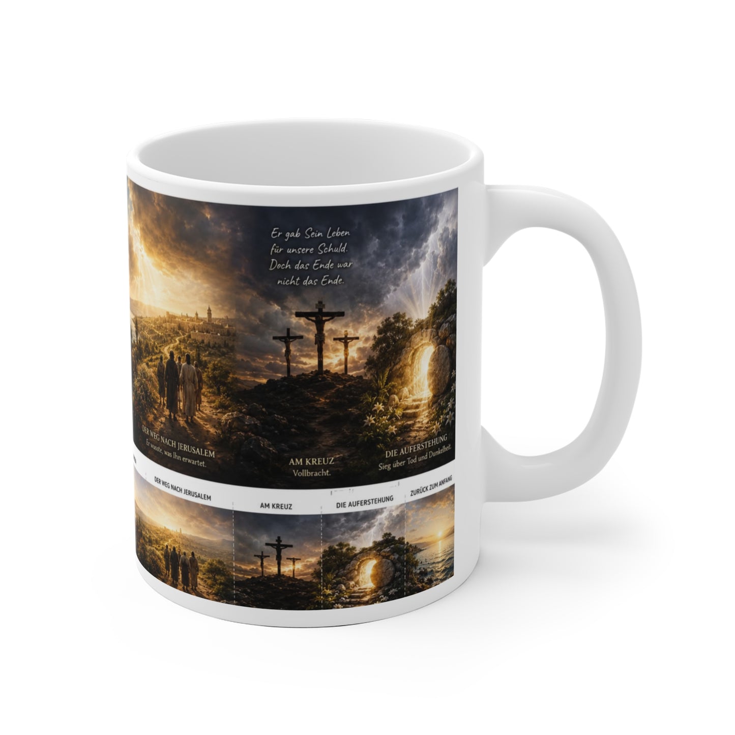 Jesus Christus Tasse mit Darstellung seiner Lehre und seines Wirkens am See Genezareth