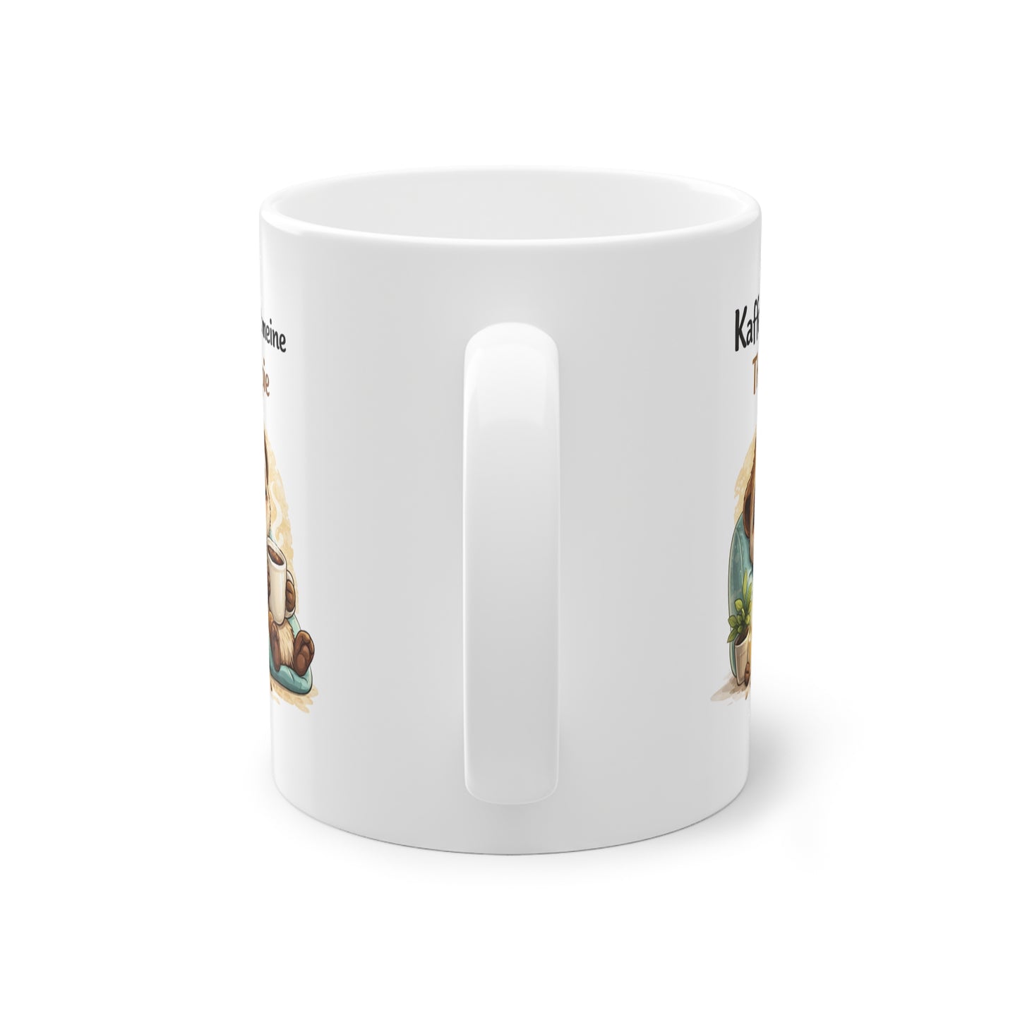 Erdmännchen Tasse mit Spruch - Ich funktioniere nur mit Kaffee lustige Kaffeetasse Geschenk Büro Kollegen (Kopie)