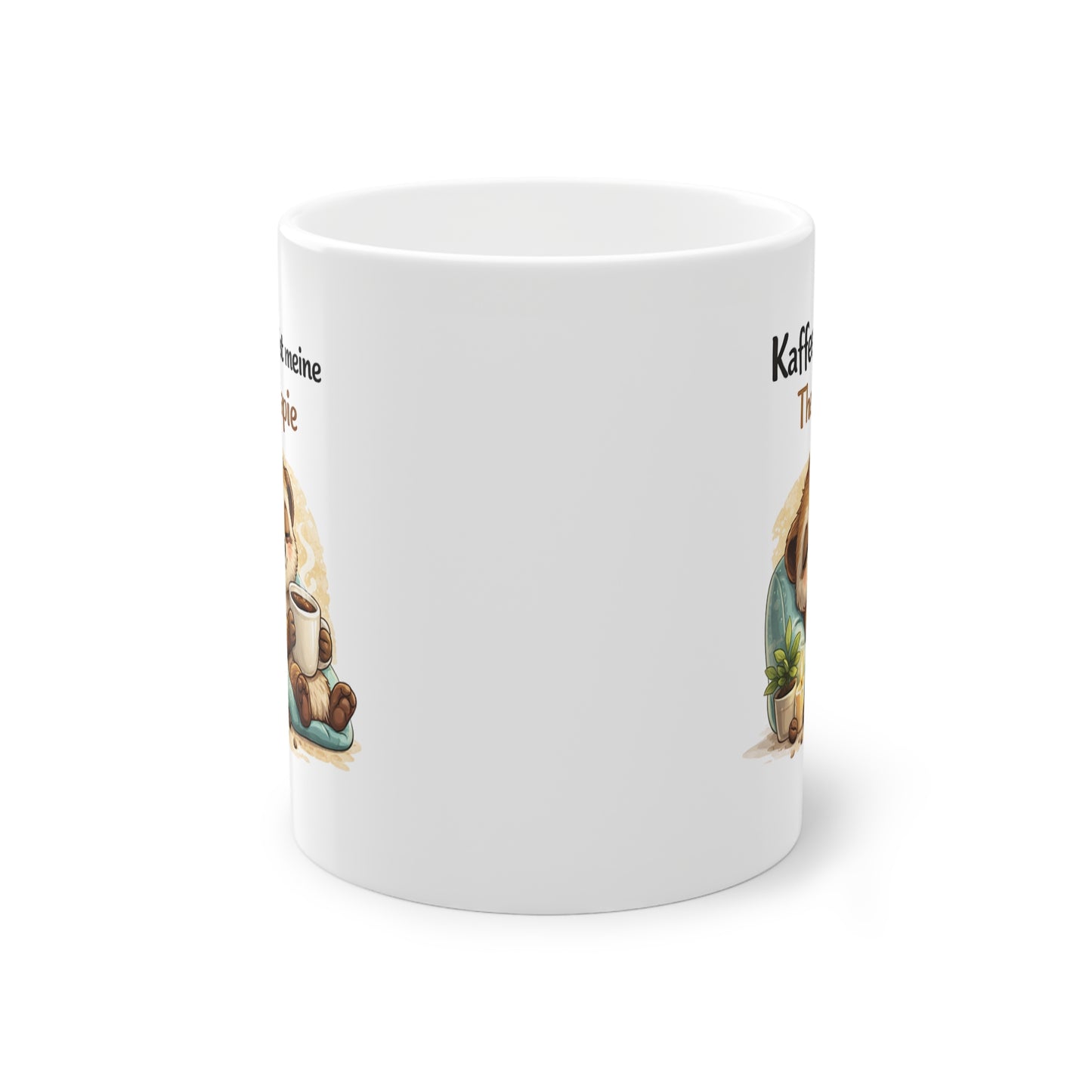 Erdmännchen Tasse mit Spruch - Ich funktioniere nur mit Kaffee lustige Kaffeetasse Geschenk Büro Kollegen (Kopie)