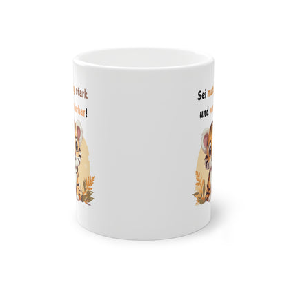 Motivation Tasse für Kinder mit niedlichem Tier Design