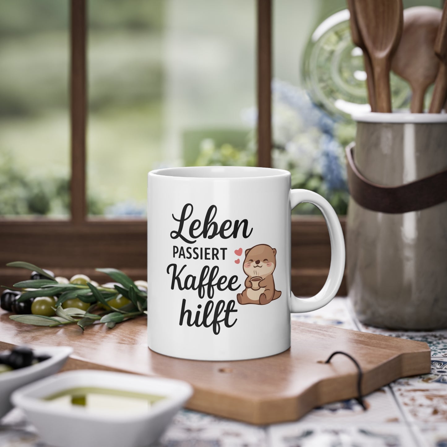 Lustige Geschenk Tasse für Kaffee Liebhaber mit Tiermotiv