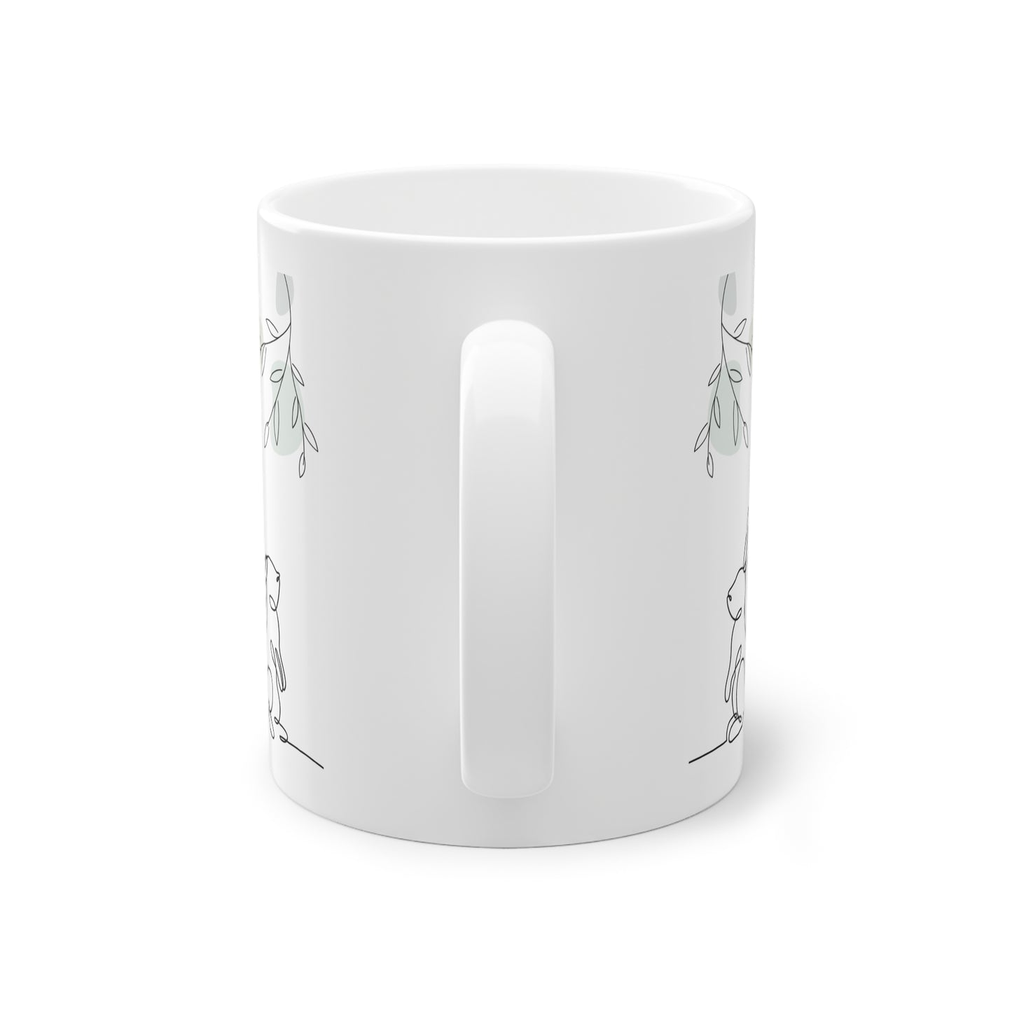Frühlings Kaffeetasse mit Hasenmotiv als Oster Geschenk