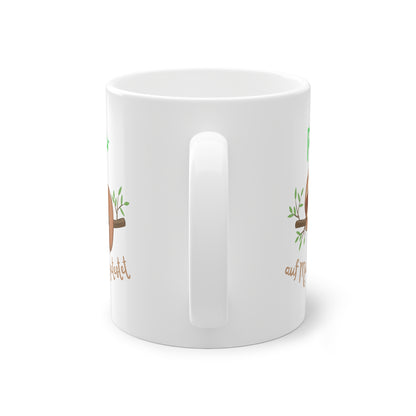 Kaffeetasse Faultier Müde – Lustiger Spruch Positiv auf Müdigkeit getestet