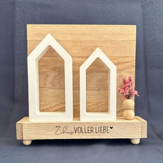 Holzrahmen -  „Zuhause voller Liebe“