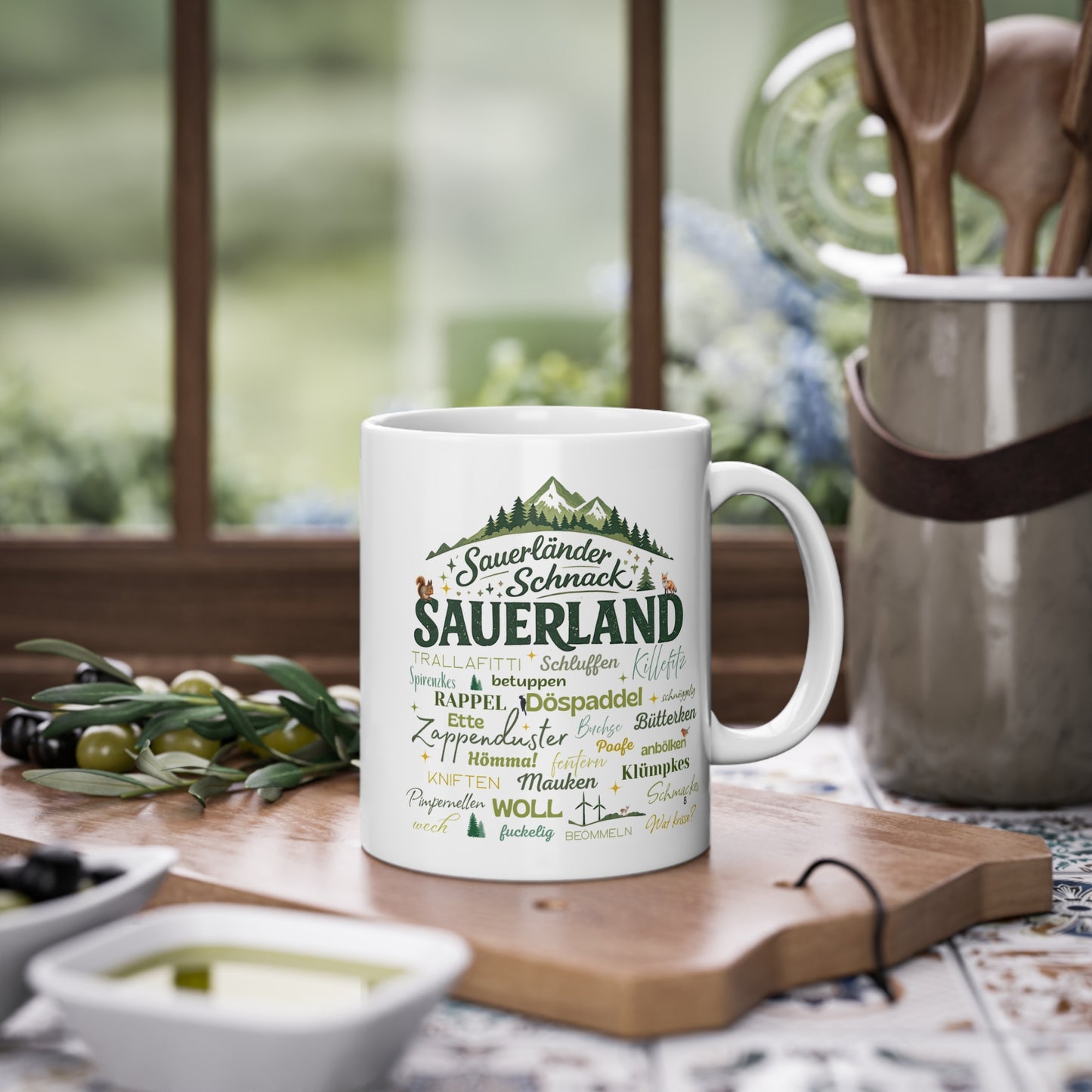 Sauerland Tasse – Lustige Dialekt Kaffeetasse Sauerländer Wörter Geschenk