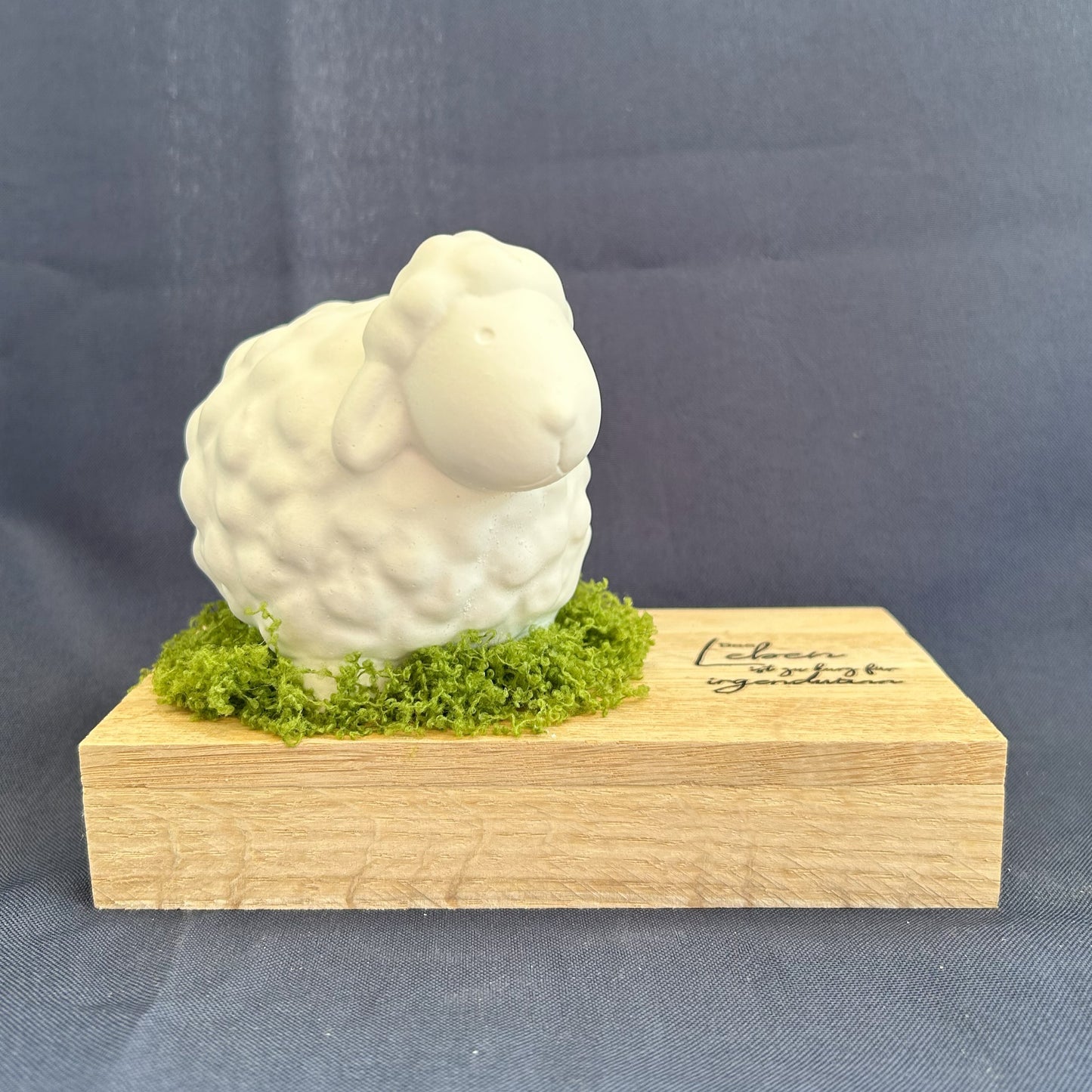 Dekoaufsteller - Schaf „Das Leben ist zu kurz für irgendwann“