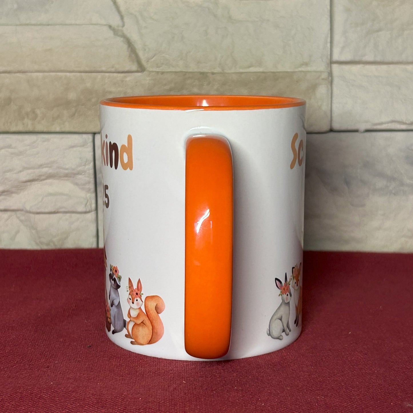 Tasse „Schulkind 2025“ – mit niedlichen Waldtier-Motiven