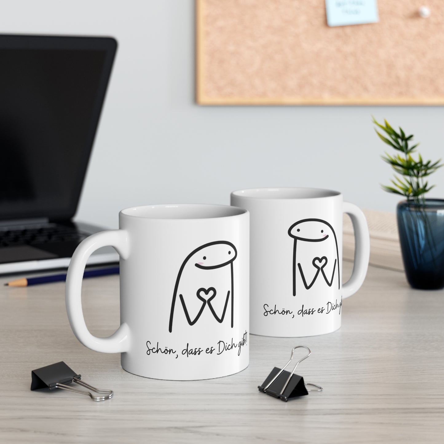 Tasse „Schön, dass es Dich gibt!“ – Liebevolle Geschenkidee für Lieblingsmenschen
