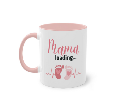 Geschenk Schwangerschaft – Mama loading Becher aus Keramik