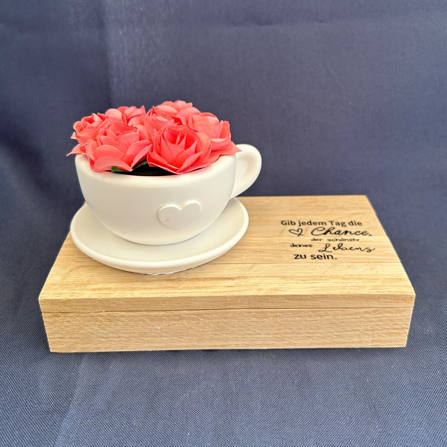 Deko-Tasse „Gib jedem Tag die Chance…“