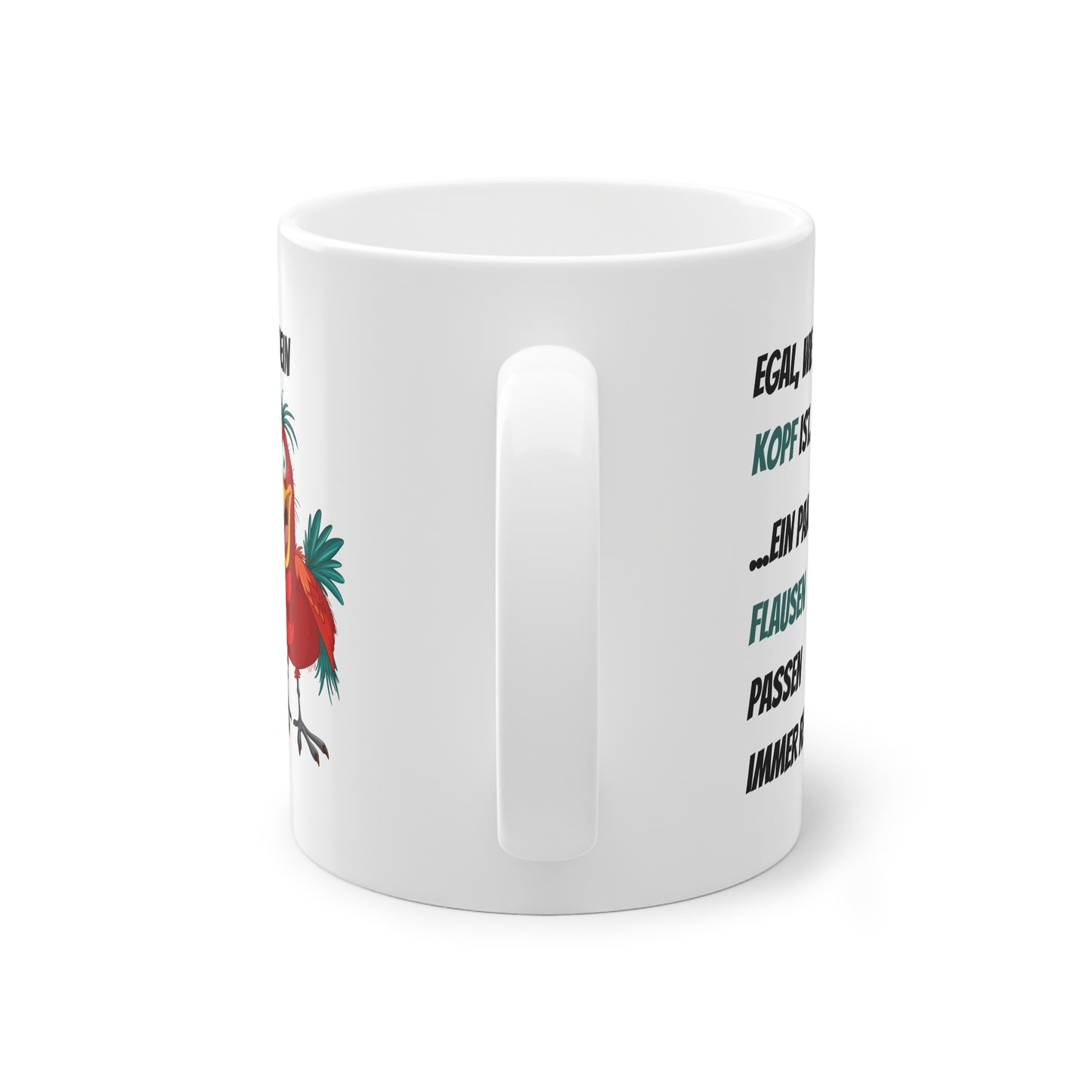 Lustige Tasse mit Spruch – Egal wie voll dein Kopf ist – Geschenk Idee Büro Kollegen Humor Kaffee Tasse witzig
