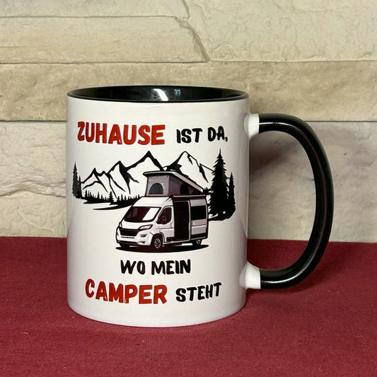 Tasse „Zuhause ist da, wo mein Camper steht“