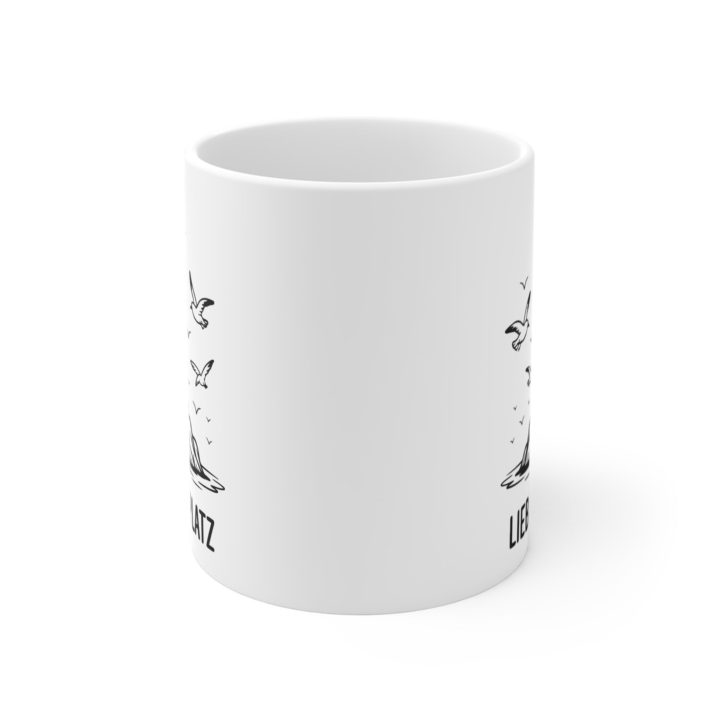 Leuchtturm Lieblingsplatz Tasse – Maritime Keramiktasse mit Leuchtturm | Geschenk für Meerliebhaber & Küstenfans