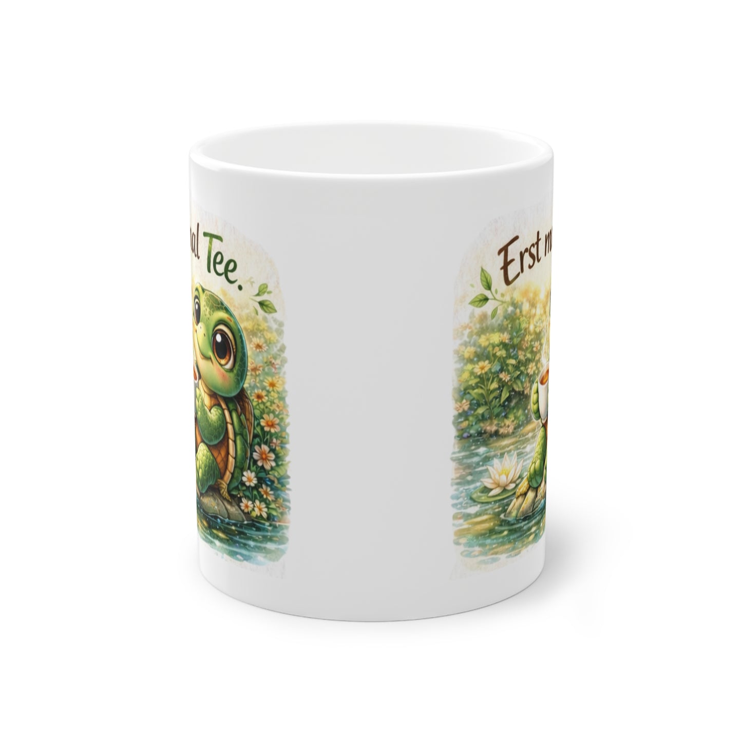 Entspannungs Tasse mit Schildkröte Natur Motiv